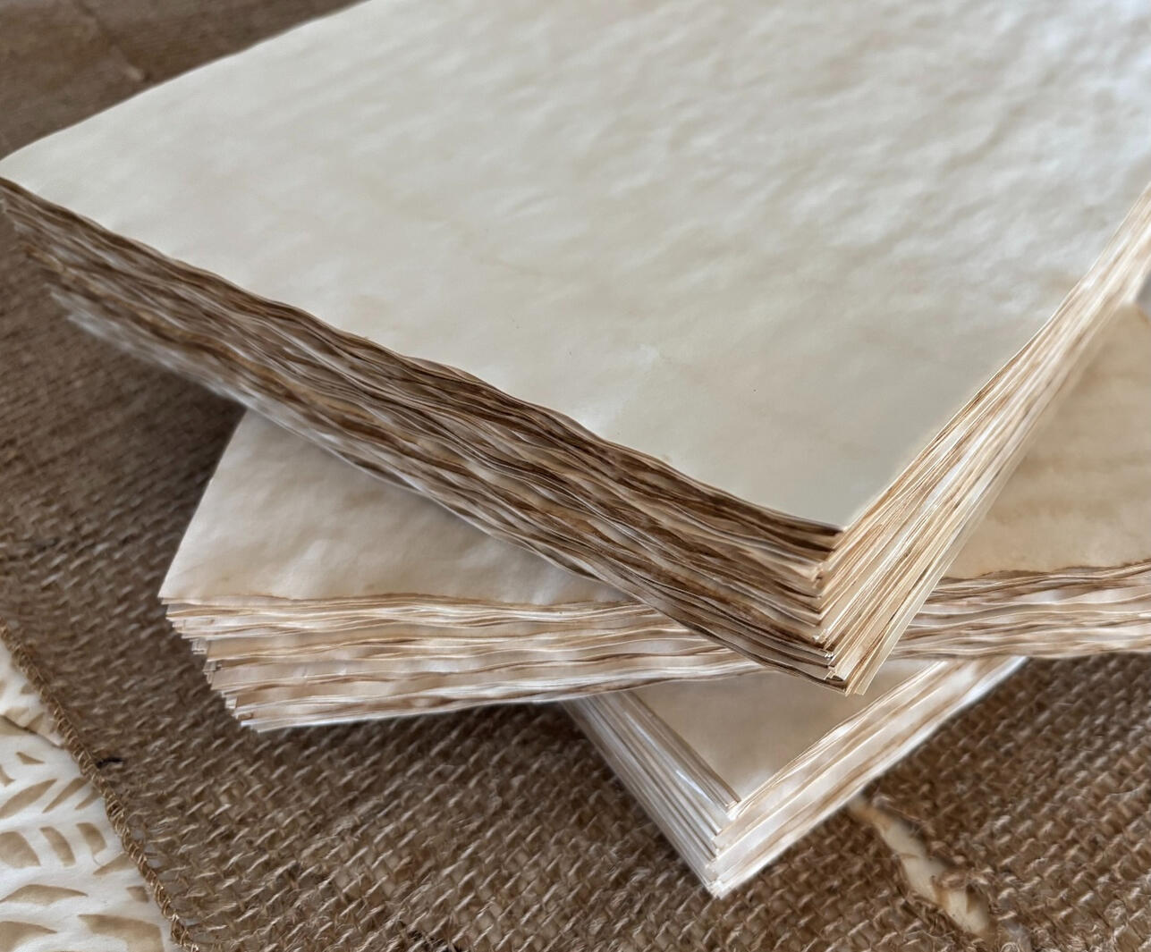 Plain Coffee Dyed Papers